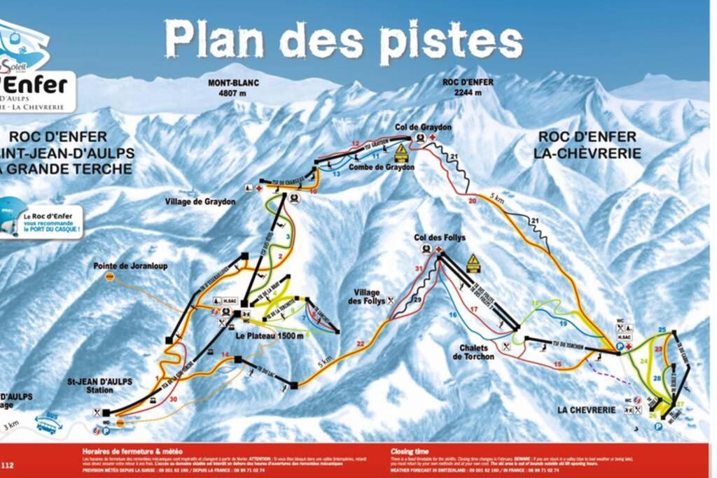 Le Relai S31 - Grand Et Lumineux Studio Avec Coin Montagne 4-6 Pers, Tout Equipe, Avec Wifi, A 30M Des Pistes Avec Un Grand Balcon, Draps Non Compris Saint-Jean-dʼAulps المظهر الخارجي الصورة