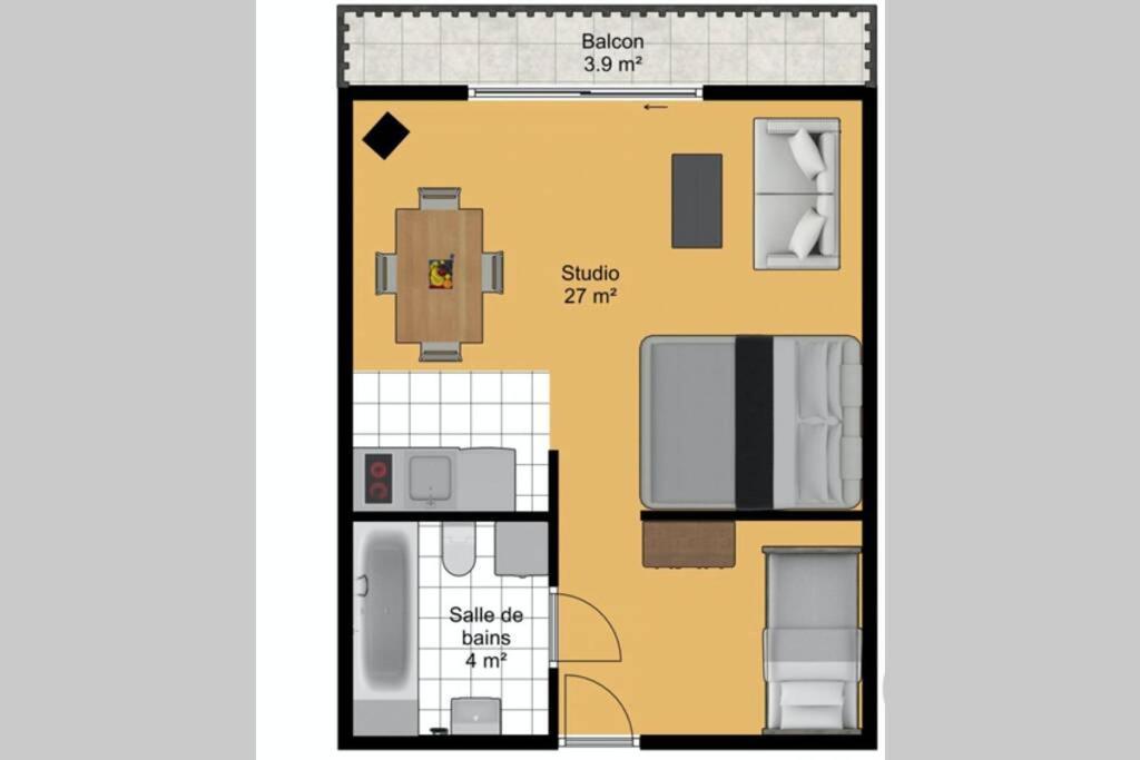 Le Relai S31 - Grand Et Lumineux Studio Avec Coin Montagne 4-6 Pers, Tout Equipe, Avec Wifi, A 30M Des Pistes Avec Un Grand Balcon, Draps Non Compris Saint-Jean-dʼAulps المظهر الخارجي الصورة